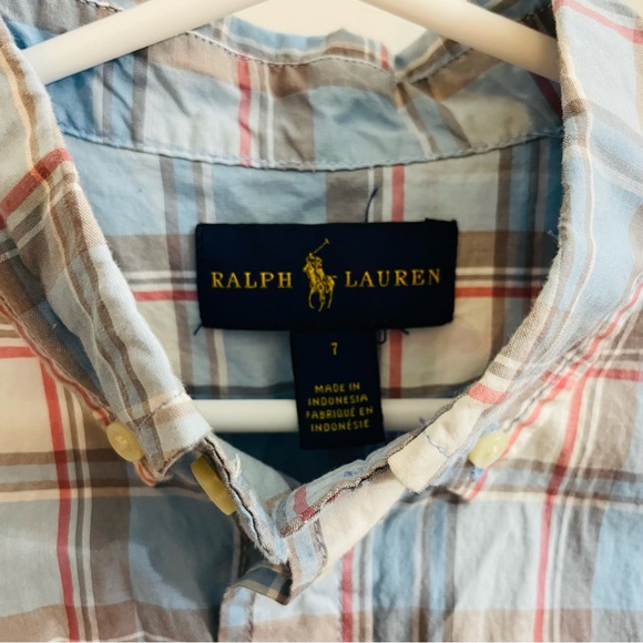 🎉2X HP🎉Ralph Lauren Boys Size 7 Button Down Shirt - Picture 5 of 7